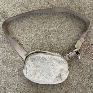 Lululemon shearling belt bag